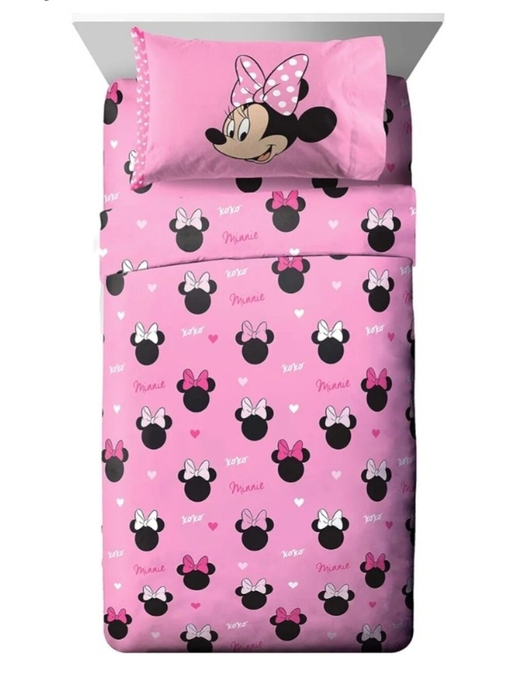 Jay Franco Disney Minnie Mouse Kids Full Size Sheet Set 4 Piece NEW
